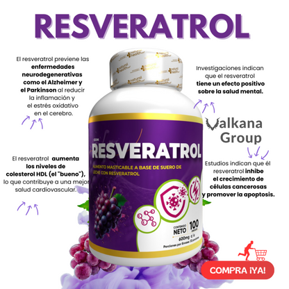 RESVERATROL 600mg x 100 Unidades