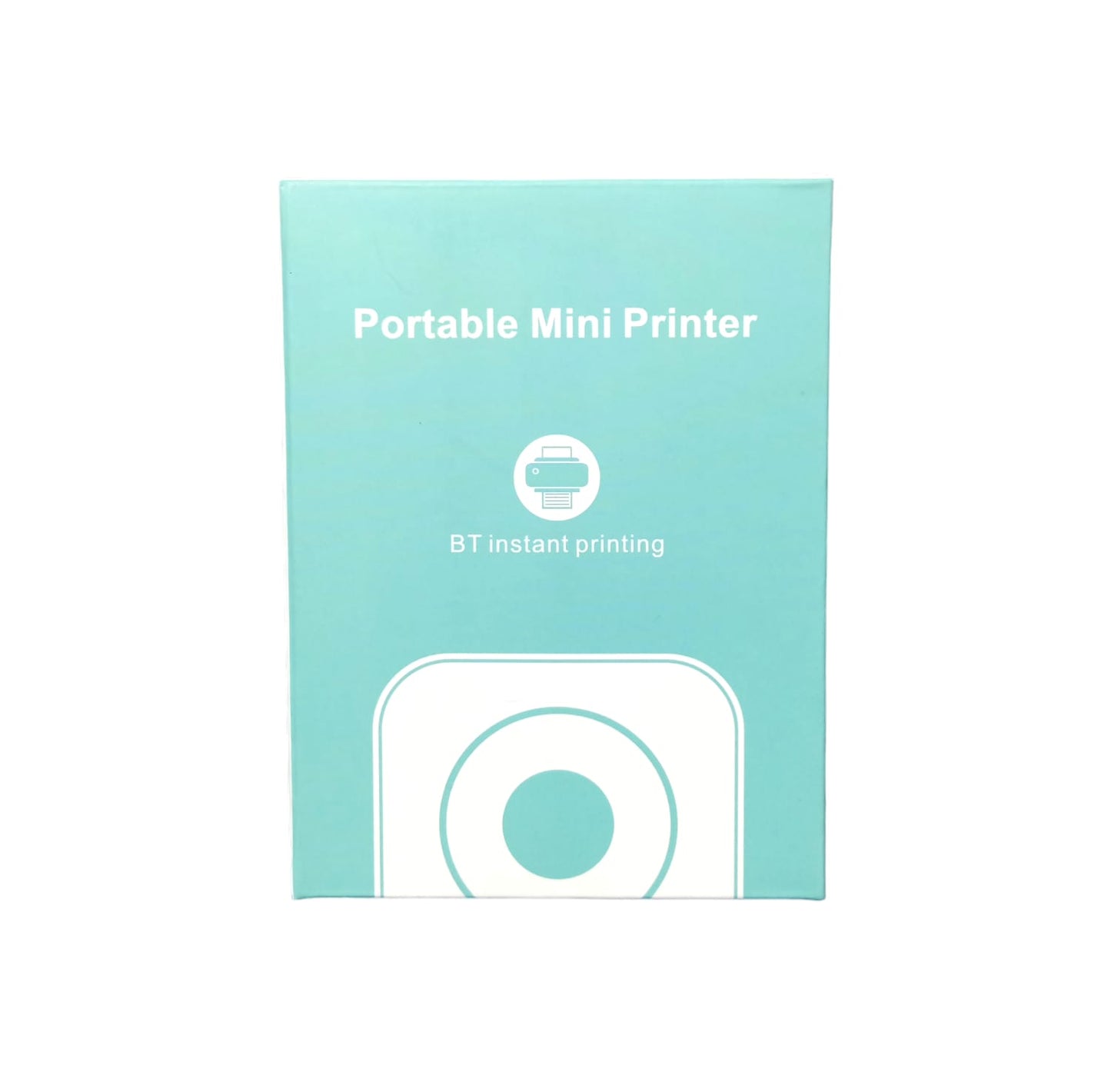 Set MINI IMPRESORA PORTÁTIL + 5 Rollos de papel térmico